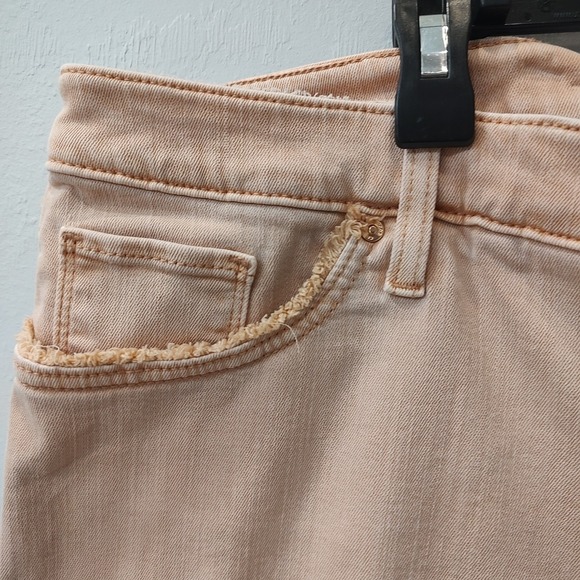 Chico's Slimming Girlfriend‎ Slim Leg Crop Jeans Women's Size 20 Peach Pink - Picture 6 of 7